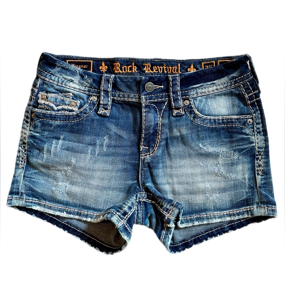 Rock Revival Women's Blue Denim Shorts